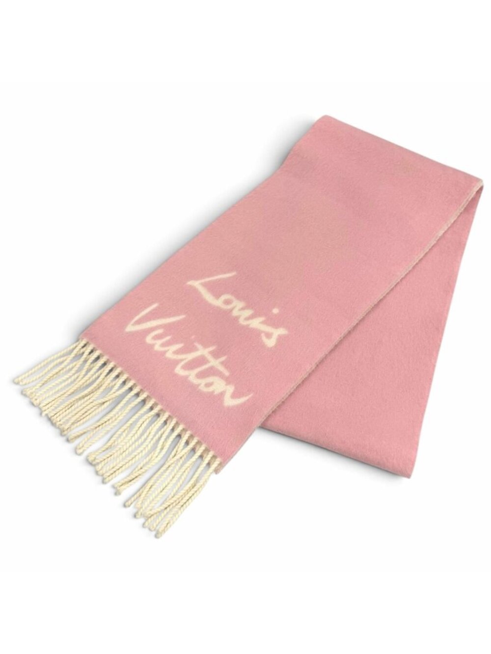 Louis Vuitton Scarf Fluffy Glam Wool Alpaca Blend Fringe 200 25